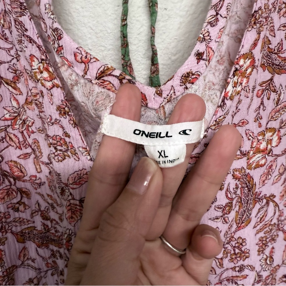 O’Neill Flutter Sleeve Patchwork Floral Buttoned … - image 8